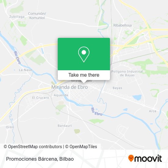 Promociones Bárcena map