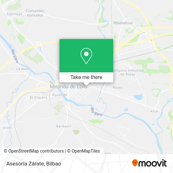 Asesoría Zárate map