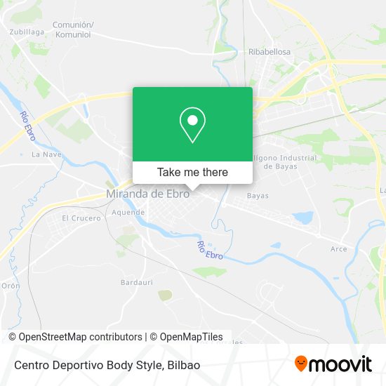 Centro Deportivo Body Style map