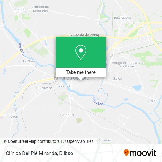 Clínica Del Pié Miranda map