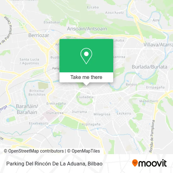 mapa Parking Del Rincón De La Aduana
