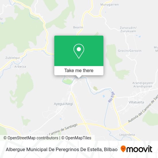 Albergue Municipal De Peregrinos De Estella map