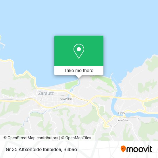 Gr 35 Altxonbide Ibilbidea map