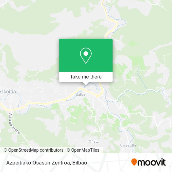 Azpeitiako Osasun Zentroa map