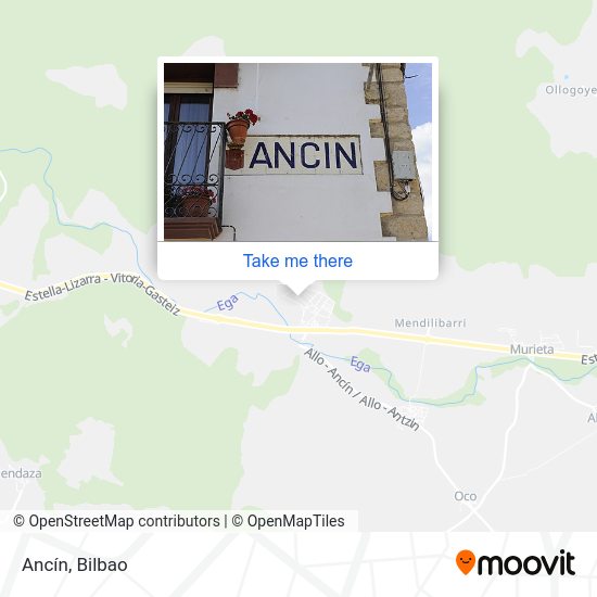 Ancín map