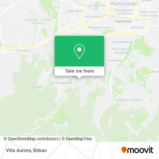 mapa Villa Aurora