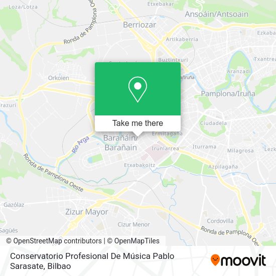 Conservatorio Profesional De Música Pablo Sarasate map