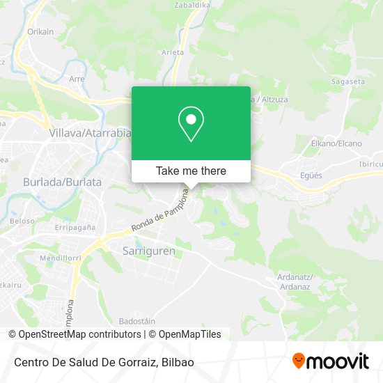 Centro De Salud De Gorraiz map