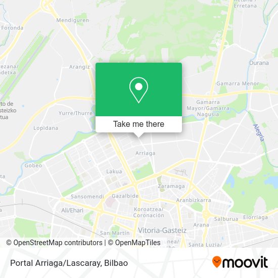 Portal Arriaga/Lascaray map