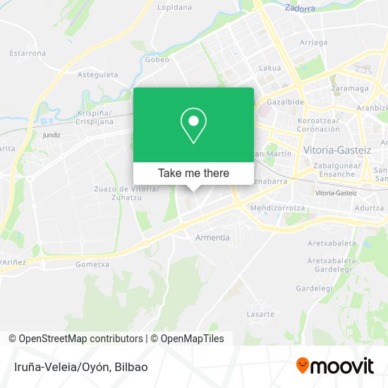 Iruña-Veleia/Oyón map
