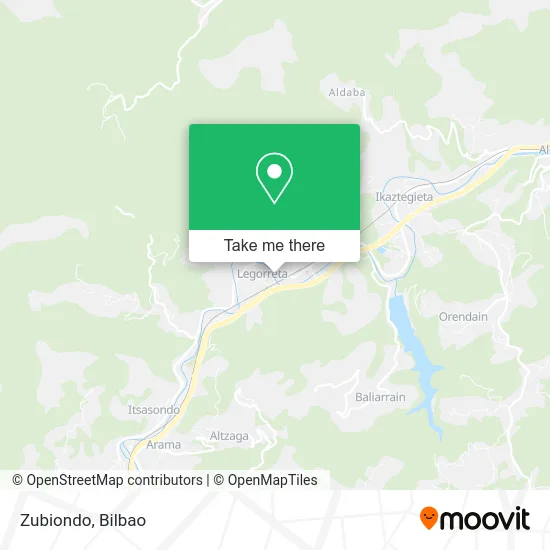 mapa Zubiondo