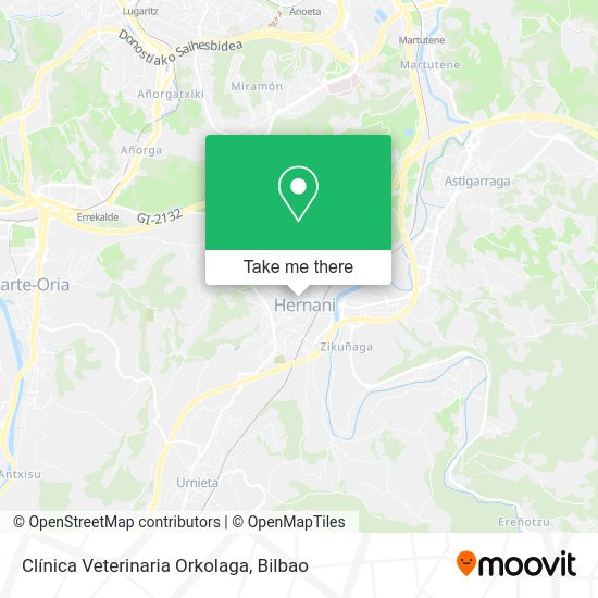 Clínica Veterinaria Orkolaga map