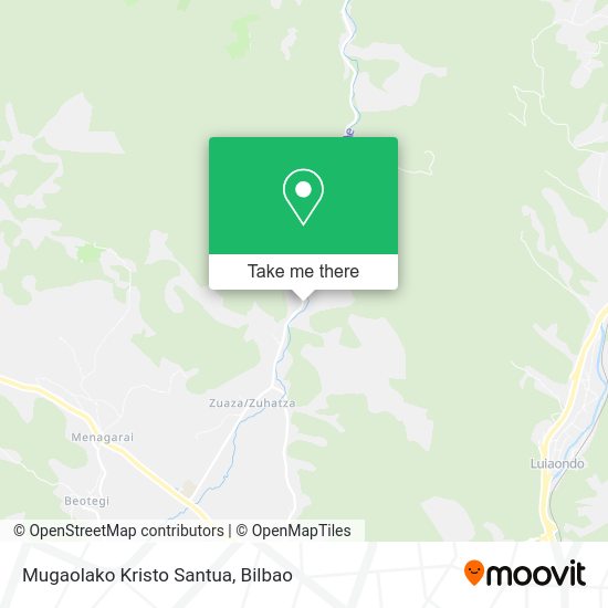 Mugaolako Kristo Santua map