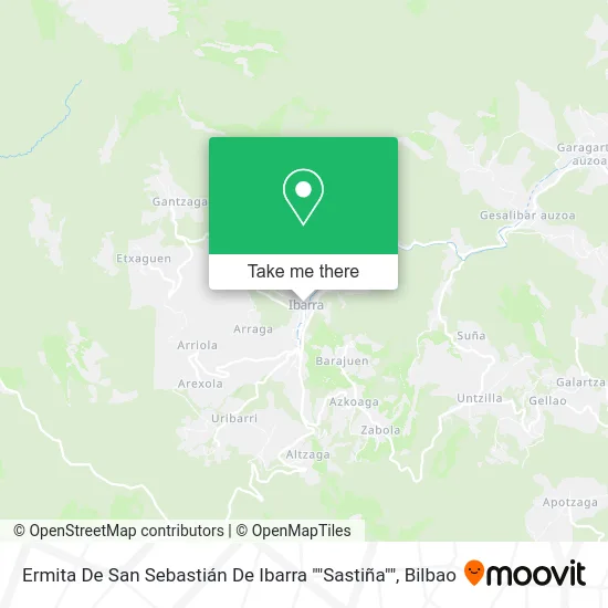 Ermita De San Sebastián De Ibarra ""Sastiña"" map