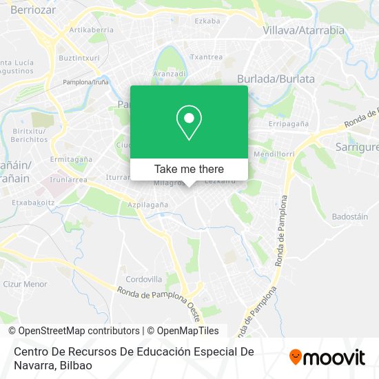 Centro De Recursos De Educación Especial De Navarra map