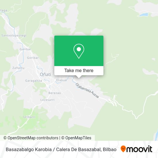 Basazabalgo Karobia / Calera De Basazabal map