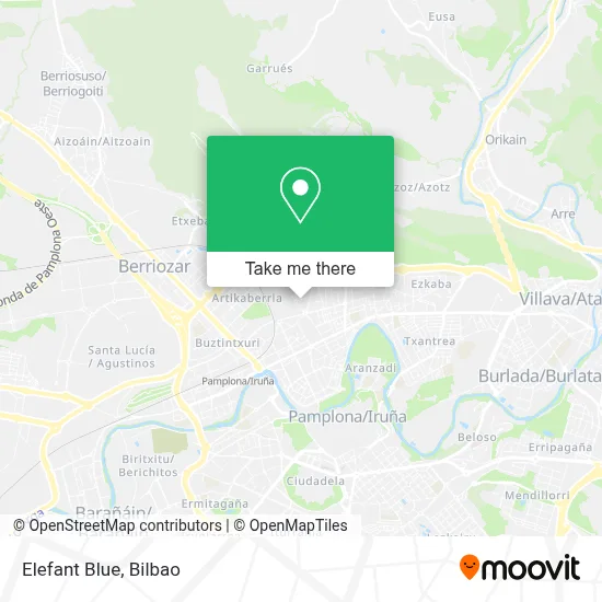 Elefant Blue map