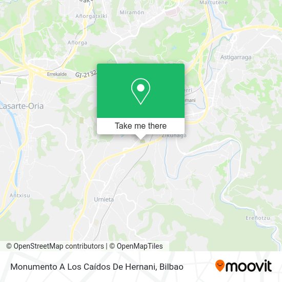 Monumento A Los Caídos De Hernani map