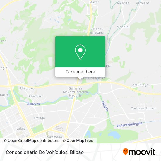 Concesionario De Vehículos map