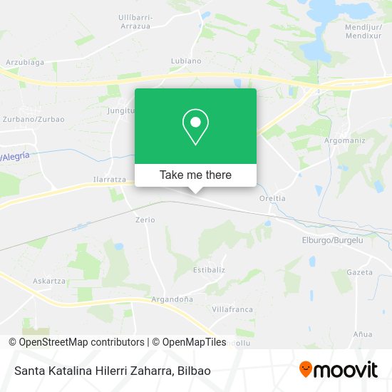 Santa Katalina Hilerri Zaharra map