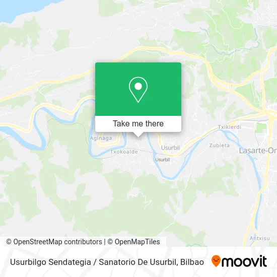 mapa Usurbilgo Sendategia / Sanatorio De Usurbil