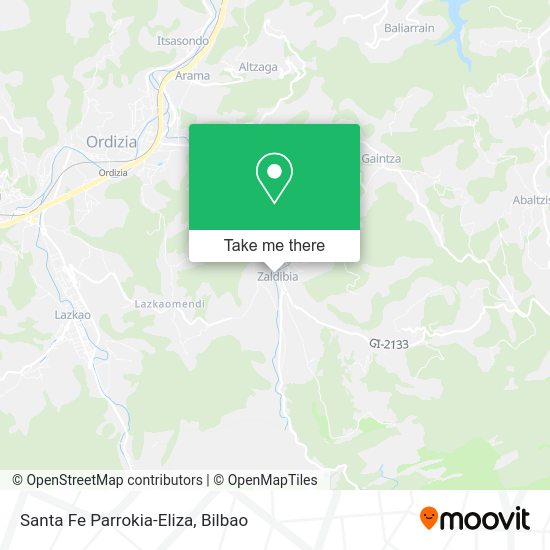 Santa Fe Parrokia-Eliza map