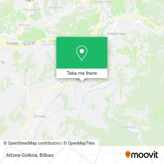 Altzea-Goikoa map