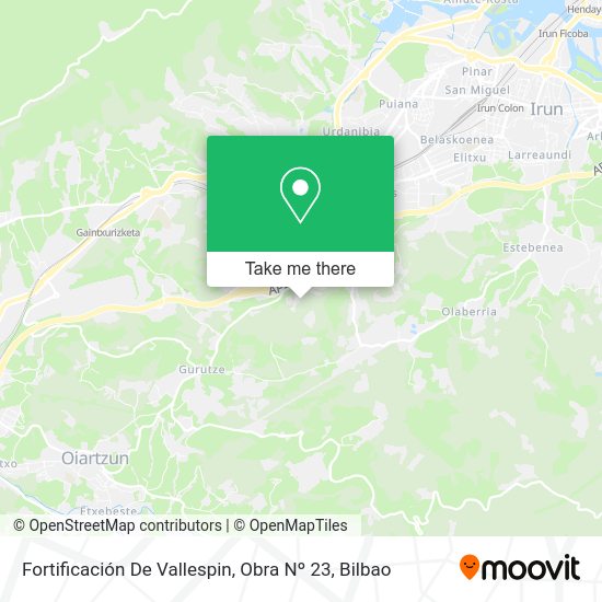 Fortificación De Vallespin, Obra Nº 23 map