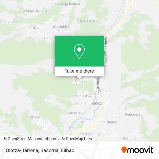 Olotza-Barrena, Baserria map