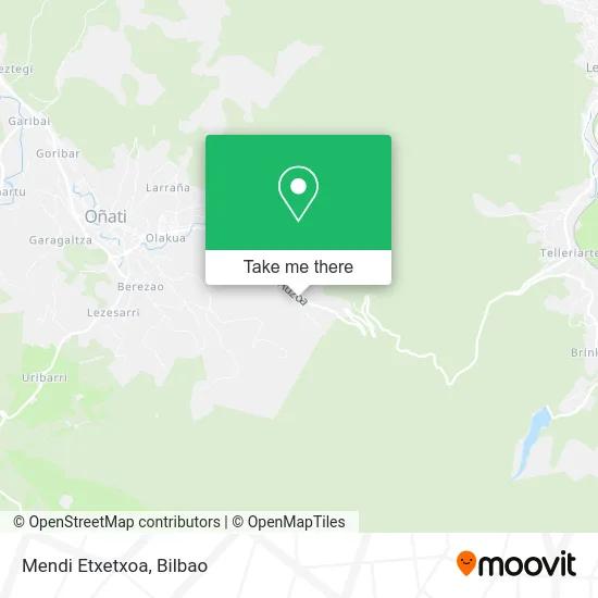 mapa Mendi Etxetxoa