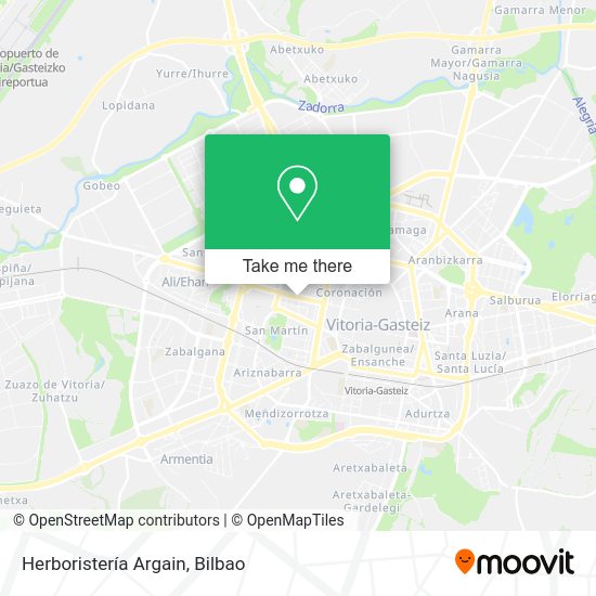 Herboristería Argain map