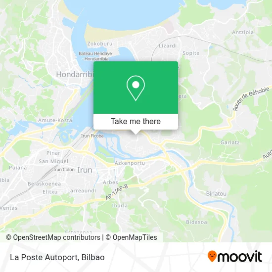 La Poste Autoport map