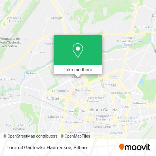 Txirrimil Gasteizko Haurreskoa map