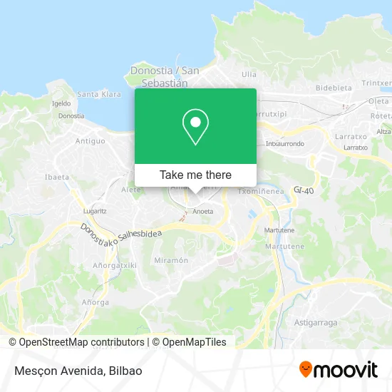 mapa Mesçon Avenida