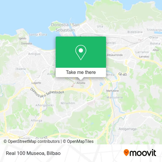 Real 100 Museoa map