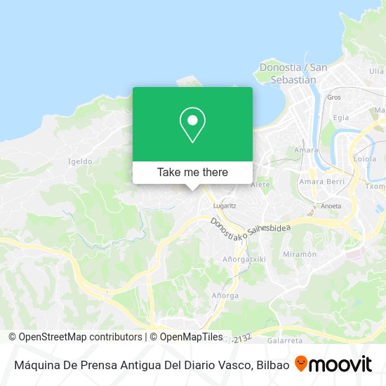 Máquina De Prensa Antigua Del Diario Vasco map