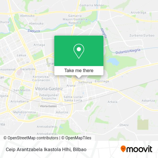 Ceip Arantzabela Ikastola Hlhi map