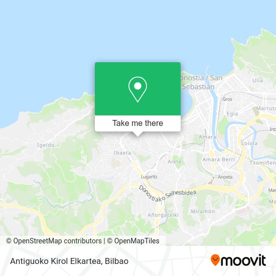 Antiguoko Kirol Elkartea map