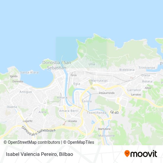 Isabel Valencia Pereiro map