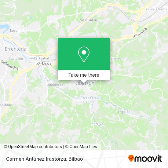 Carmen Antúnez Irastorza map