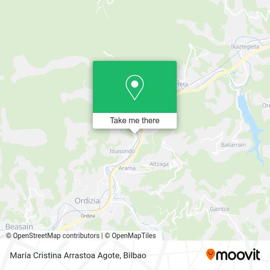 María Cristina Arrastoa Agote map