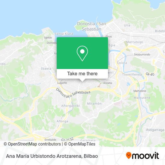 Ana María Urbistondo Arotzarena map