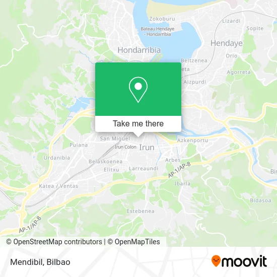 mapa Mendibil
