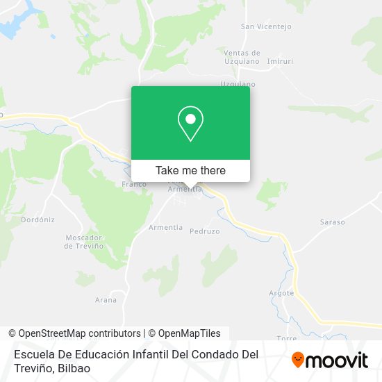 Escuela De Educación Infantil Del Condado Del Treviño map