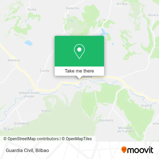 Guardia Civil map