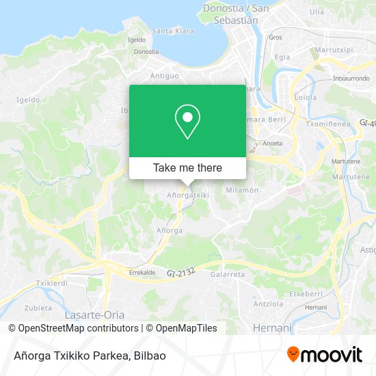 Añorga Txikiko Parkea map