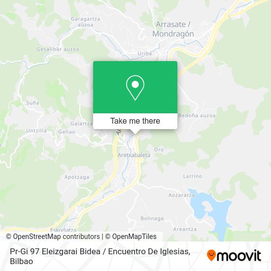Pr-Gi 97 Eleizgarai Bidea / Encuentro De Iglesias map