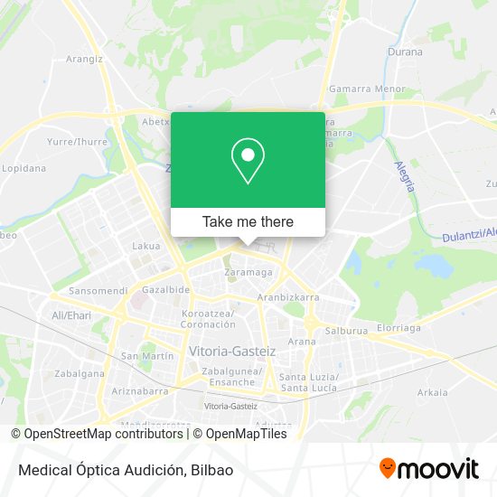Medical Óptica Audición map