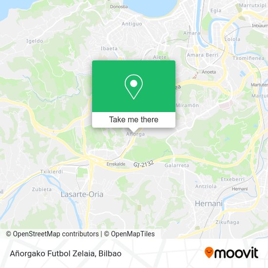 Añorgako Futbol Zelaia map