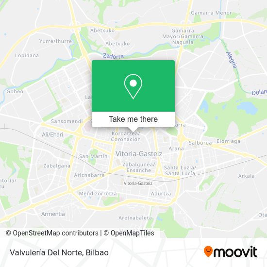 Valvulería Del Norte map